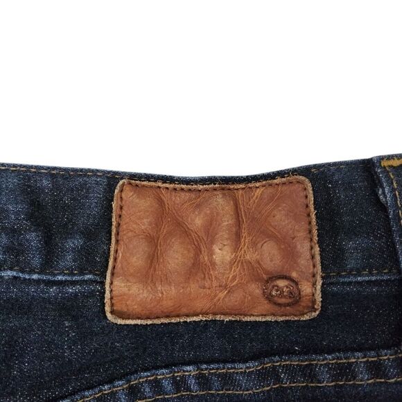 AG‎ Adriano Goldschmied Jeans Mens 31 Blue Tellis Modern Slim Raw Hem Dark Wash - Picture 7 of 11